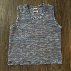 BDG Blue V-Neck Sweater Vest